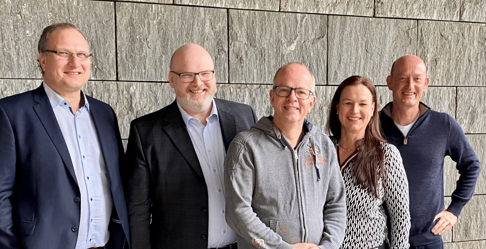 Managementboard der Healthcare Shapers: Jochen Rüchardt, Dr. Carsten von Blohn, Ulrich Schwanke, Dr. Ursula Kramer, Günther Illert. 